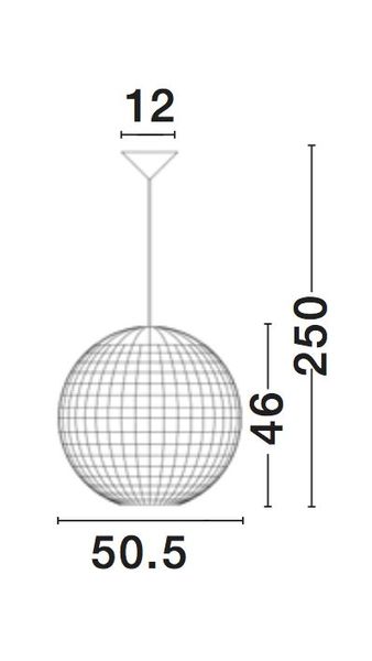 Nova Luce GRIFFIN Pendelleuchte E27 Braun 250x50,5cm dimmbar 9587122
