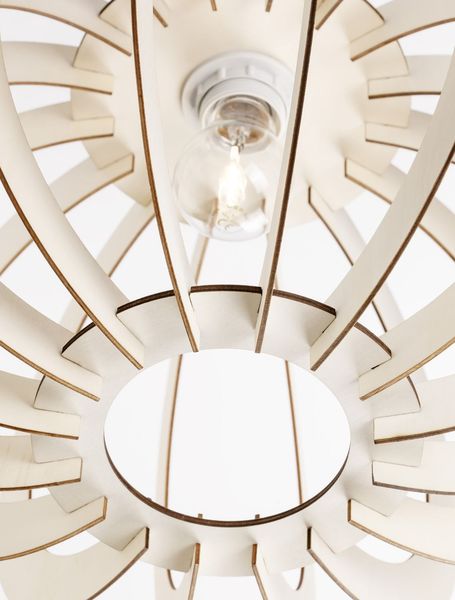 Nova Luce OTTOLINE Pendelleuchte E27 Naturholz 126x40cm dimmbar 9620123