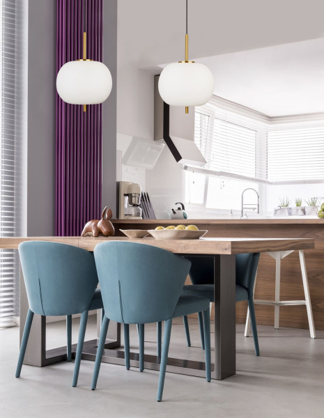 Nova Luce LATO Pendelleuchte E27 Gold 120x30cm dimmbar 9624061