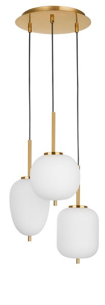 Nova Luce LATO Pendelleuchte E14 3-fach Gold 120x30cm dimmbar 9624068