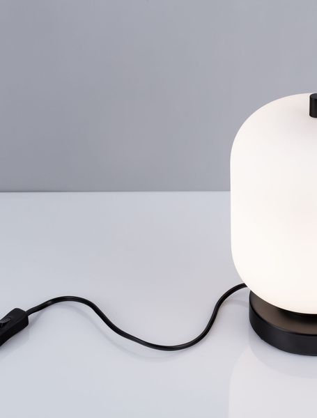 Nova Luce LATO Tischleuchte E14 Schwarz 25x16,5cm 9624087