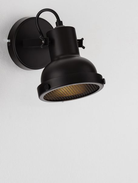 Nova Luce RUVI Wandleuchte E14 Schwarz 12x20x21cm dimmbar 9624103