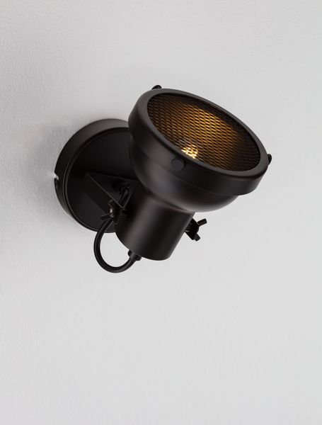 Nova Luce RUVI Wandleuchte E14 Schwarz 12x20x21cm dimmbar 9624103