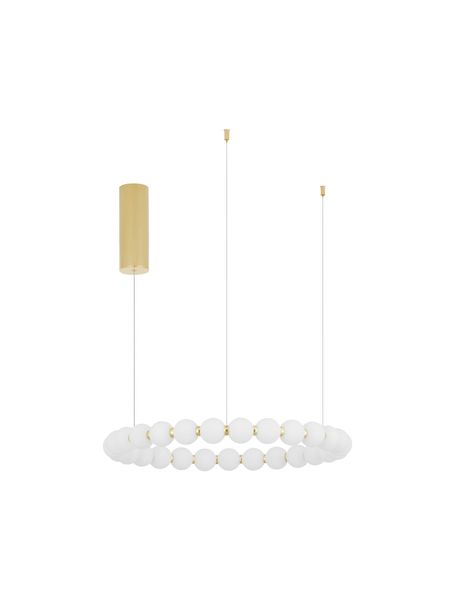 Nova Luce PERLA LED Pendelleuchte Gold 56W Warmweiss 200x62cm dimmbar 9695230