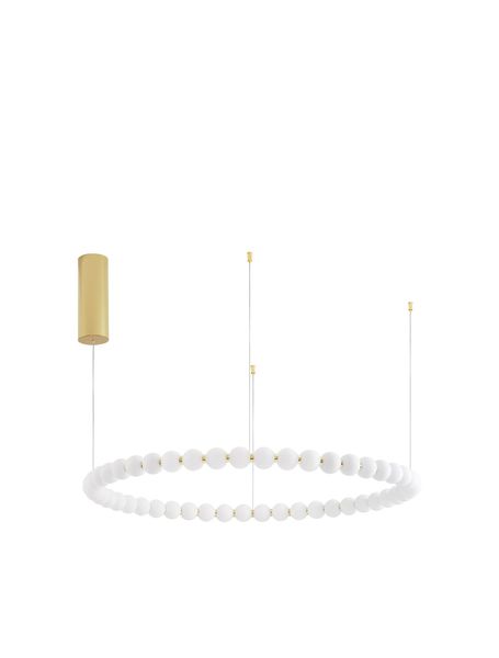 Nova Luce PERLA LED Pendelleuchte Gold 96W Warmweiss 200x104cm dimmbar 9695232