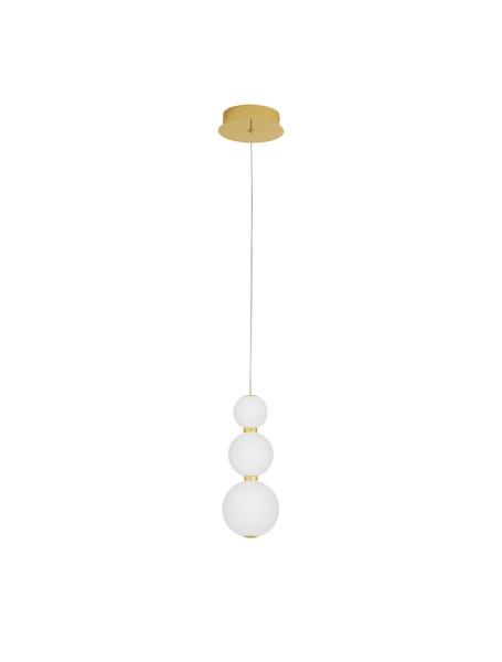 Nova Luce PERLA LED Pendelleuchte Gold 11W Warmweiss 150x10cm 9695301