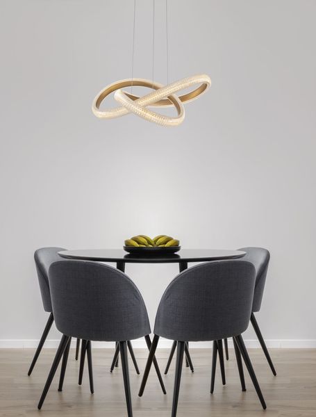 Nova Luce MEDORA LED Pendelleuchte Messing 41,5W Warmweiss 120x52,5cm dimmbar 9748155