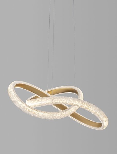 Nova Luce MEDORA LED Pendelleuchte Messing 41,5W Warmweiss 120x52,5cm dimmbar 9748155