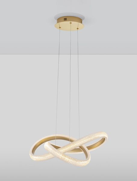 Nova Luce MEDORA LED Pendelleuchte Messing 41,5W Warmweiss 120x52,5cm dimmbar 9748155