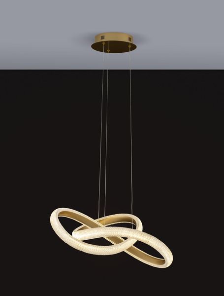 Nova Luce MEDORA LED Pendelleuchte Messing 41,5W Warmweiss 120x52,5cm dimmbar 9748155