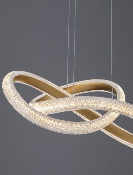 Nova Luce MEDORA LED Pendelleuchte Messing 41,5W Warmweiss 120x52,5cm dimmbar 9748155