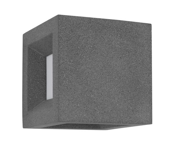 Nova Luce CASTRO Wandleuchte E27 Grau 12W IP65 16x16x16cm dimmbar 9762161