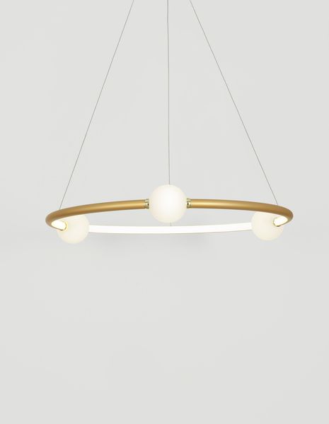 Nova Luce CELIA LED Pendelleuchte Satin 37W Warmweiss 120x64cm dimmbar 9820600