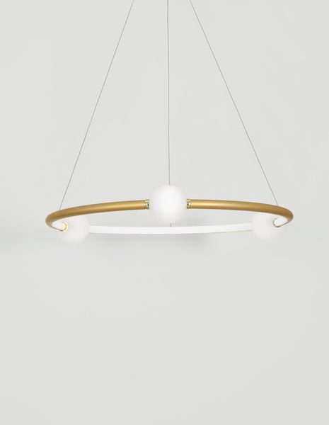 Nova Luce CELIA LED Pendelleuchte Satin 37W Warmweiss 120x64cm dimmbar 9820600