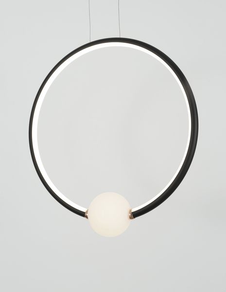 Nova Luce CELIA LED Pendelleuchte Schwarz 29W Warmweiss 43x10x120cm dimmbar 9820605