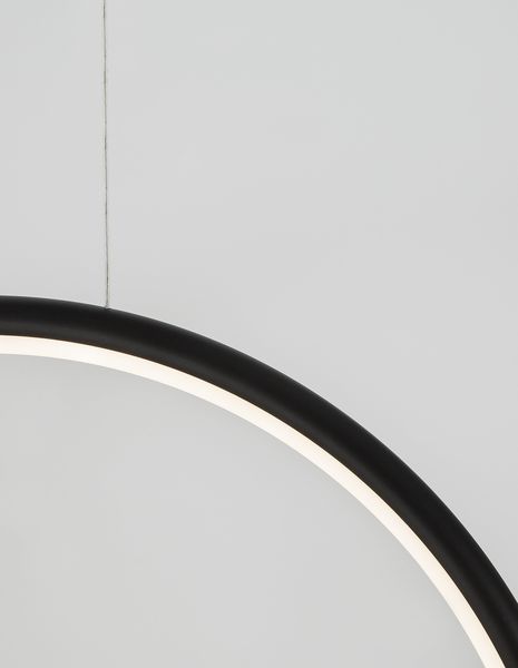 Nova Luce CELIA LED Pendelleuchte Schwarz 29W Warmweiss 43x10x120cm dimmbar 9820605