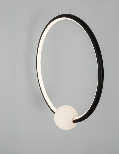 Nova Luce CELIA LED Pendelleuchte Schwarz 29W Warmweiss 43x10x120cm dimmbar 9820605