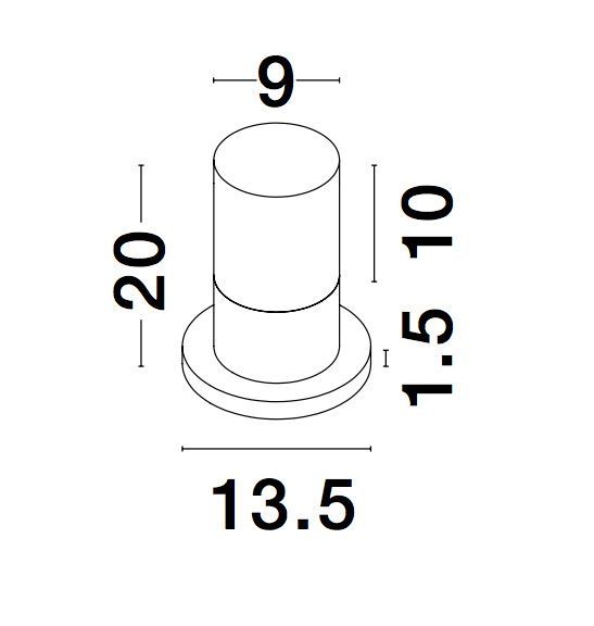 Nova Luce NOTEN LED Sockelleuchte Schwarz 10W IP65 Warmweiss 9x13,5x20cm 9905023