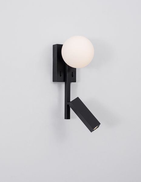 Nova Luce JOLINE LED Wandleuchte Schwarz 8W Neutralweiss 14x10x26cm 9919530