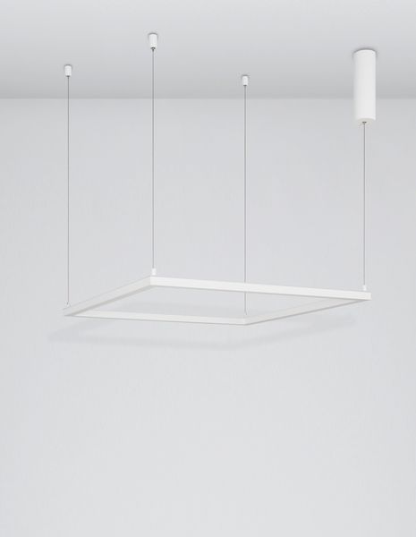 Nova Luce ETERNA LED Pendelleuchte Weiß 40W Warmweiss 75x75x120cm dimmbar 9990733