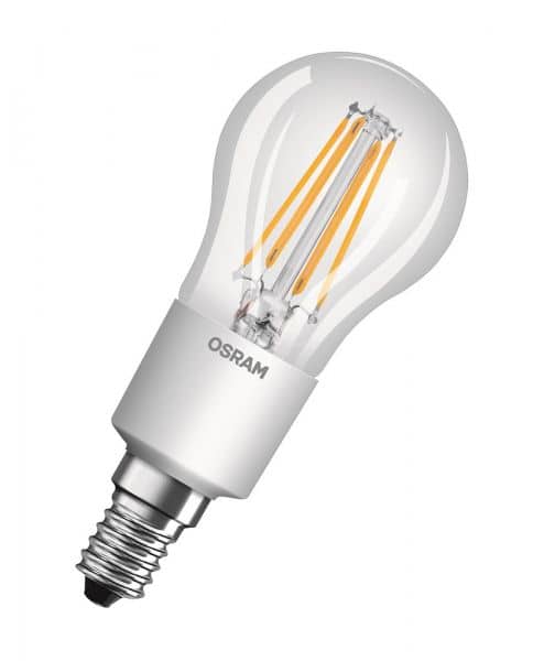 Osram E14 LED Tropfen Retrofit Filament 4.5W 470Lm dimmbar warmweiss