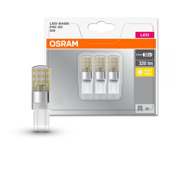 Osram LED star  PIN 2.6-30W 2700K warmweiß G9