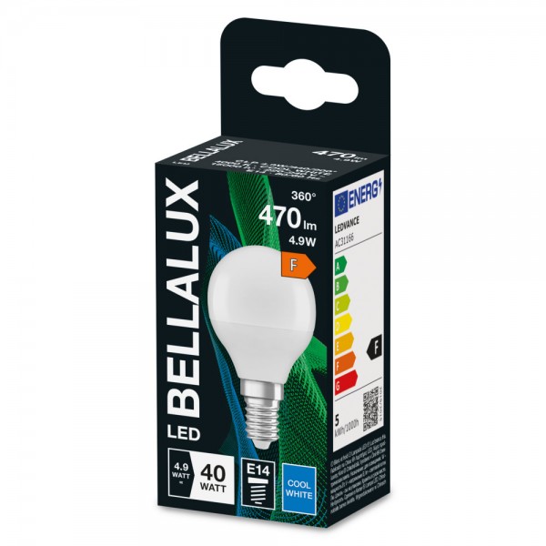 BELLALUX E14 LED Lampe 5W P40 matt neutralweiss wie 40W