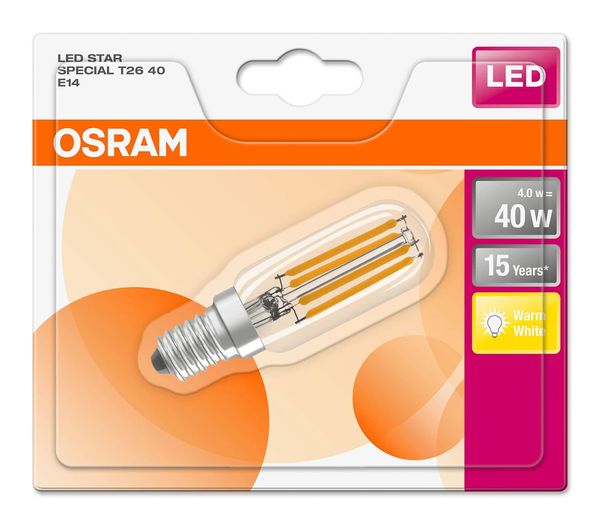 OSRAM STAR E14 SPECIAL T26 Filament LED Lampe 4W 470Lm 2700K warmweiss wie 40W