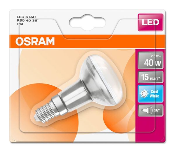 Osram LED STAR Spot E14 R50 2.6W 210Lm 4000K neutralweiss wie 40W Strahler
