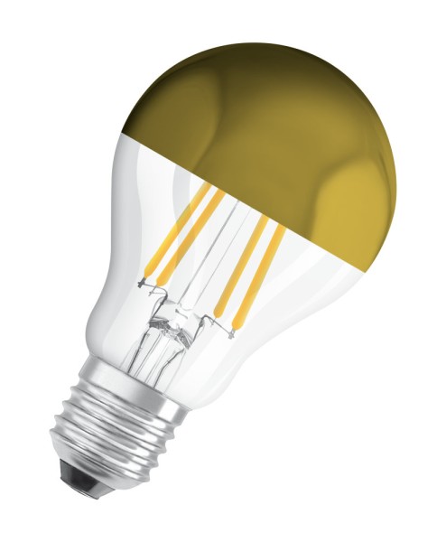 OSRAM Gold verspiegelt E27 LED Spiegellampe 4W A37 Filament klar warmweiss wie 37W