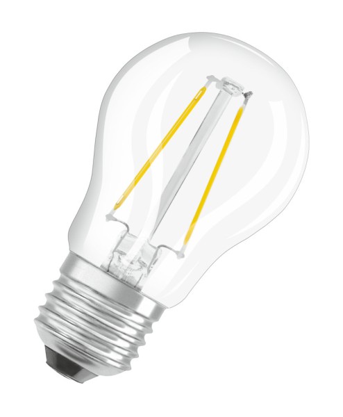 OSRAM Retrofit E27 LED Lampe 2,5W P25 Filament klar warmweiss wie 25W