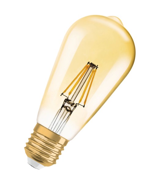2er-Pack OSRAM Vintage 1906 E27 Edison Filament LED Lampe 6.5W 725Lm 2400K warmweiss wie 55W