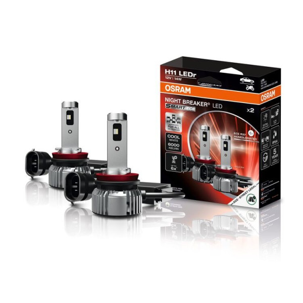 Osram H11 LED Autolampe Smart ECE 14W tageslichtweiss mit Night Breaker 4062172418331