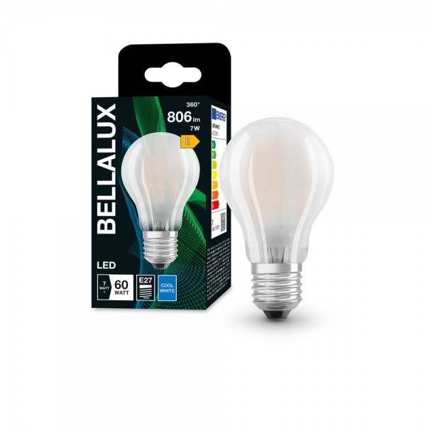 BELLALUX E27 LED Lampe 7W A60 Filament matt neutralweiss wie 60W by Osram