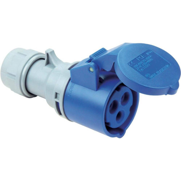 CEE Kupplungssteckdose Turbo Shark 230V 16A IP44 PCE 213-6TT
