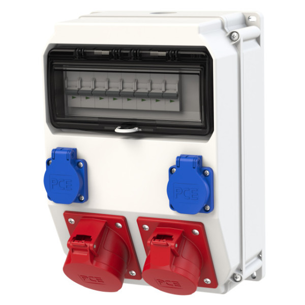 PCE 9135511 Wandverteiler Kunststoff Baureihe ANIF7 IV 32/5 16/5 2xSSD M32ÖoBVu HKL Ea IP54