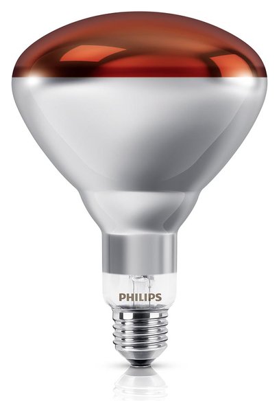 Philips Infrarotlampe BR125 IR 150W E27 230-250V Red 1CT/10