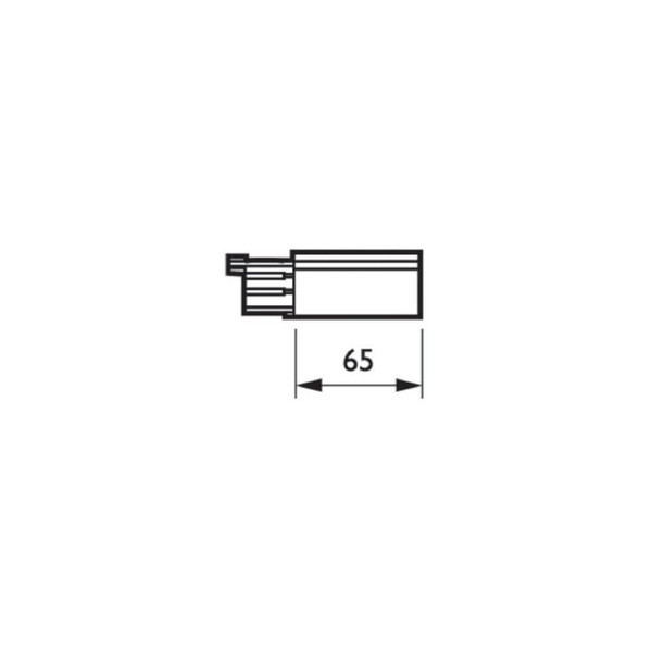 Philips Endeinspeisung 3-Phasen-Stromschiene Square RCS750 Schwarz ZRS750 EPSR BK XTS11-2+41-2 8711559141497