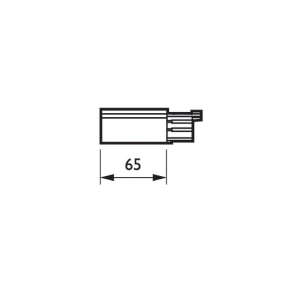 Philips Endeinspeisung Stromschiene DALI Square Track Weiß ZCS750 5C6 EPSR WH XTSC611-3 8718696065556