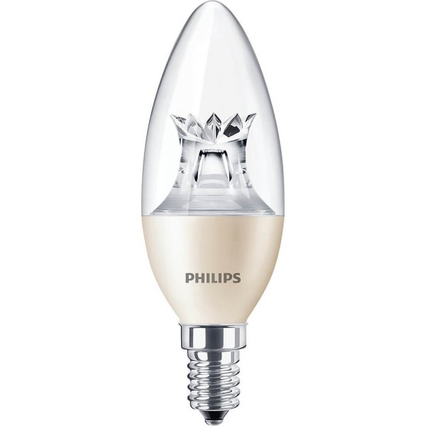 Philips MASTER LED Kerze klar 8W warmweiss E14 B40 DimTone dimmbar 8718696555996