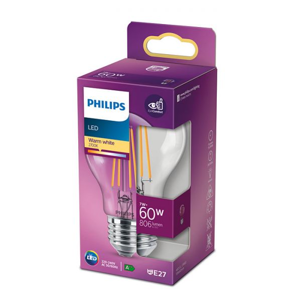 Philips E27 LED Birne LEDClassic 7W 806Lm warmweiss 8718699777579