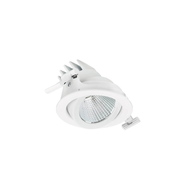 Philips LED Einbaustrahler LuxSpace Accent Compact Ø12,5cm 31W 3900lm Warmweiss 3000K 90Ra Weiß 8718699979034