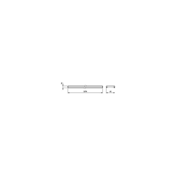 Philips LED Lichtband-Geräteträger Maxos fusion 227,6cm 68W 12300lm Neutralweiss 4000K DALI 8719514145054