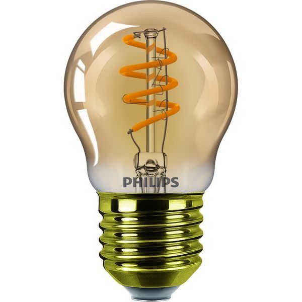 Philips MASTER LEDluster gold Vintage LED Lampe E27 DimTone WarmGlow dimmbar 2,6W 136lm warmweiss wie 15W