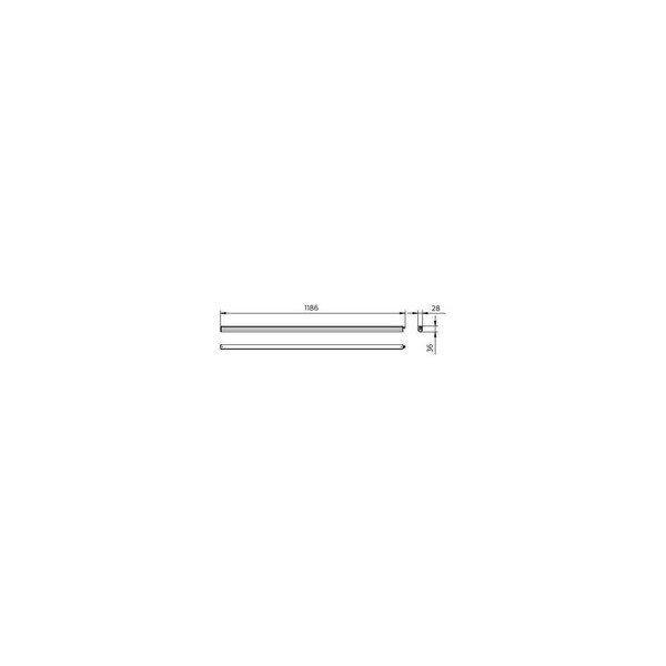 Philips LED Lichtleiste Ledinaire 120cm 20W 1900lm Warmweiss 3000K 8719514527911