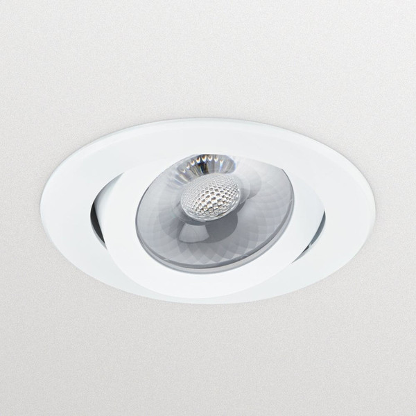 Philips LED Einbaustrahler CoreLine Gen2 schwenkbar Ø7,8cm 7,2W 650lm Warmweiss 3000K dimmbar IP44 Weiß 8719514548114