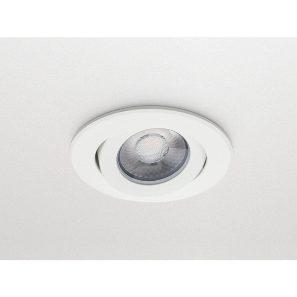Philips LED Einbaustrahler CoreLine Gen2 schwenkbar Ø6,8cm 7,2W 750lm Warmweiss 3000K dimmbar IP44 Weiß 8719514940796