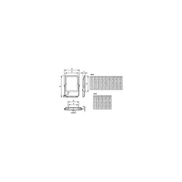 Philips LED Fluter Ledinaire 65W 7000-7350lm warm-/neutral-/tageslichtweiss 3000/4000/6500K CCT asymmetrisch IP65 8720169736115