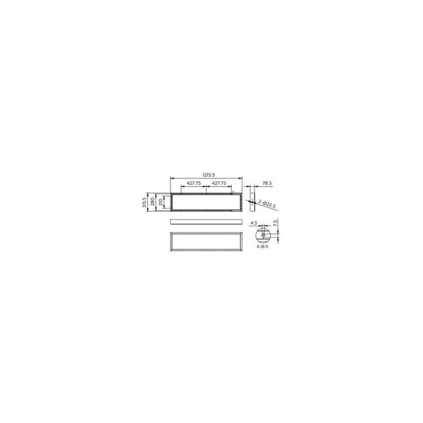 Philips Aufbaurahmen LED-Panel 30x120cm Weiß RC159Z SMB W30L120 8720169752160