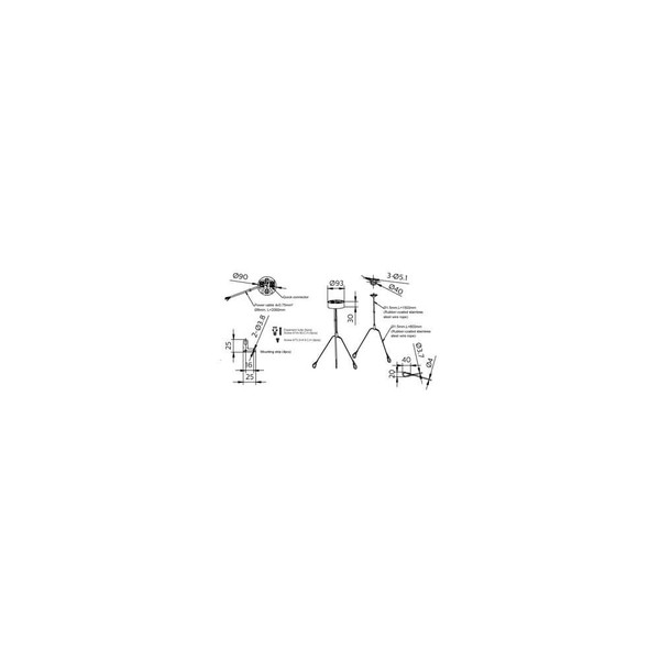 Philips Abhängeset LED-Panel Seilabhängung 1,8m Weiß RC159Z Suspension set SME-4 WH 8720169752498